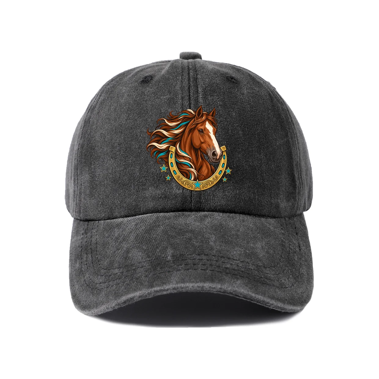 Vintage Washed Baseball Cap with Rooster Crest Graphic, Adjustable Unisex Dad Hat, Streetwear Gift