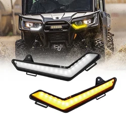 ATV LED Turn Signal Lights Front DRL Turn Signal Light for Can-Am Defender 2020+ Defender Max 2020+ Commander 2021