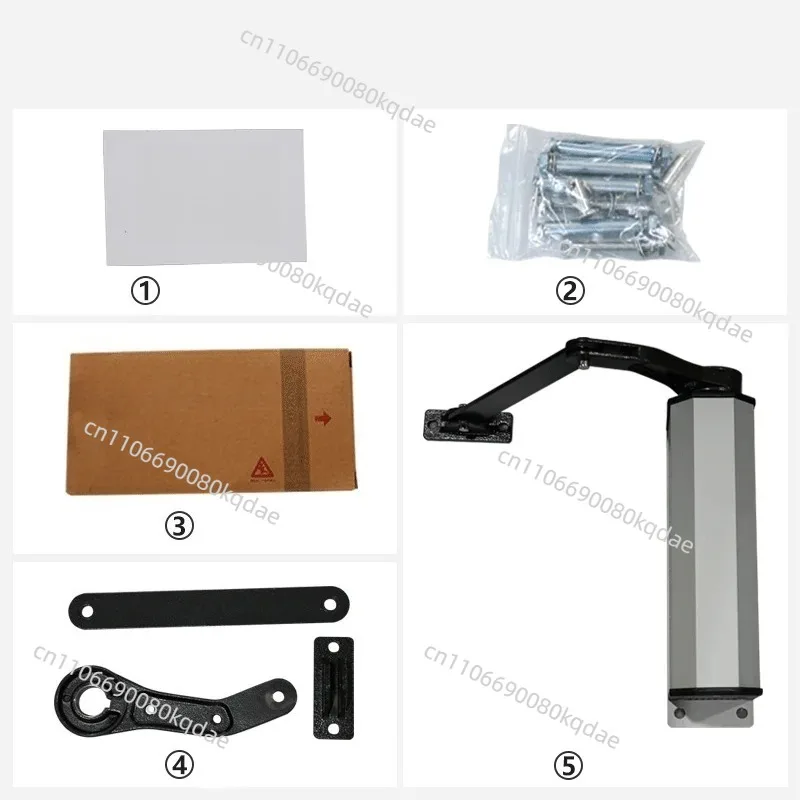 90‑Degree Curved‑Arm Gate Drive Unit, Automatic Swing Door Operating Motor For Community Access System
