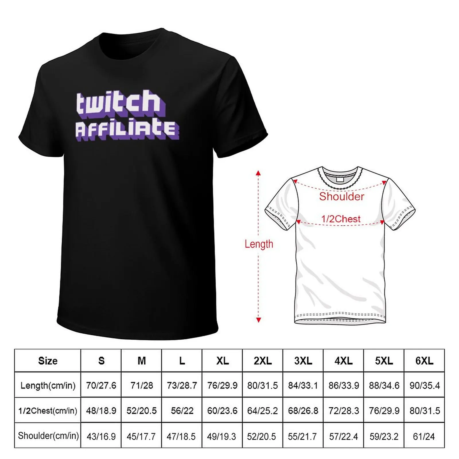 Twitch Streamer T-Shirt t shirts for man pack cotton T-Shirt