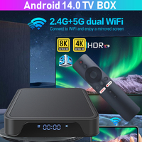 2GB 16GB TV Box Android 14 TV98 Pro Allwinner H313 Quad Core 8K 4K Dual Wifi BT Voice Remote Control 2GB 8GB Smart Set Top Box