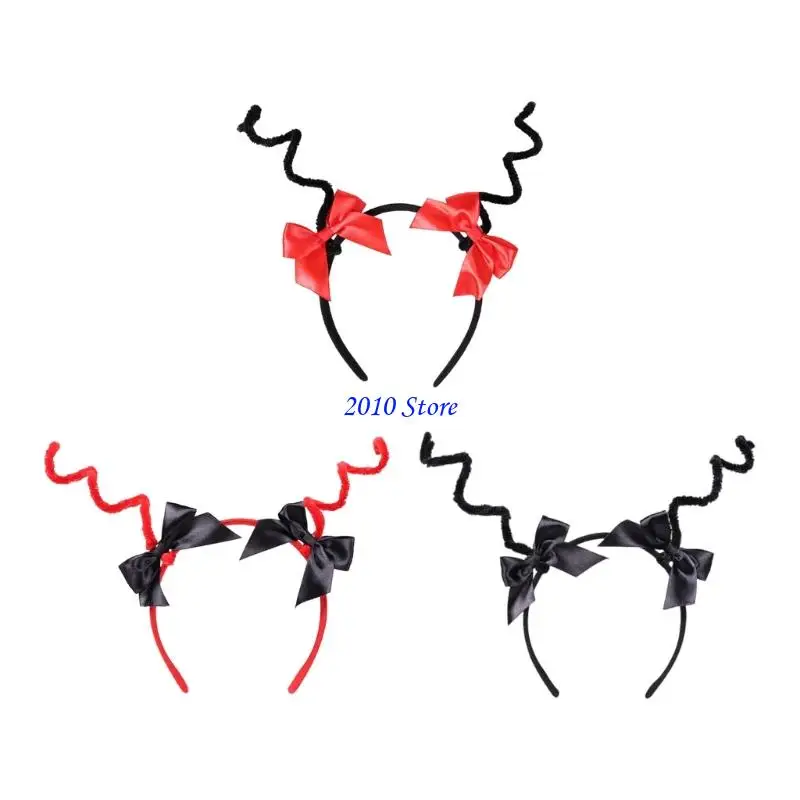 

F3MF стильная регулируемая повязка для волос с антенной, аксессуар для костюма, Хэллоуин, день рождения