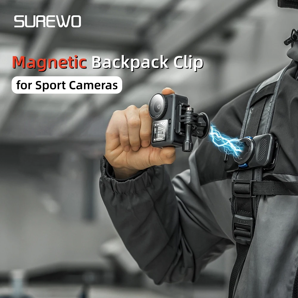 POV Camera Backpack Clip Mount Bracket for GoPro 13 12 11 DJI Action 6 5 Pro 4 3 Pocket 4 3 Insta360 Vlogging Sports Accessories view 2