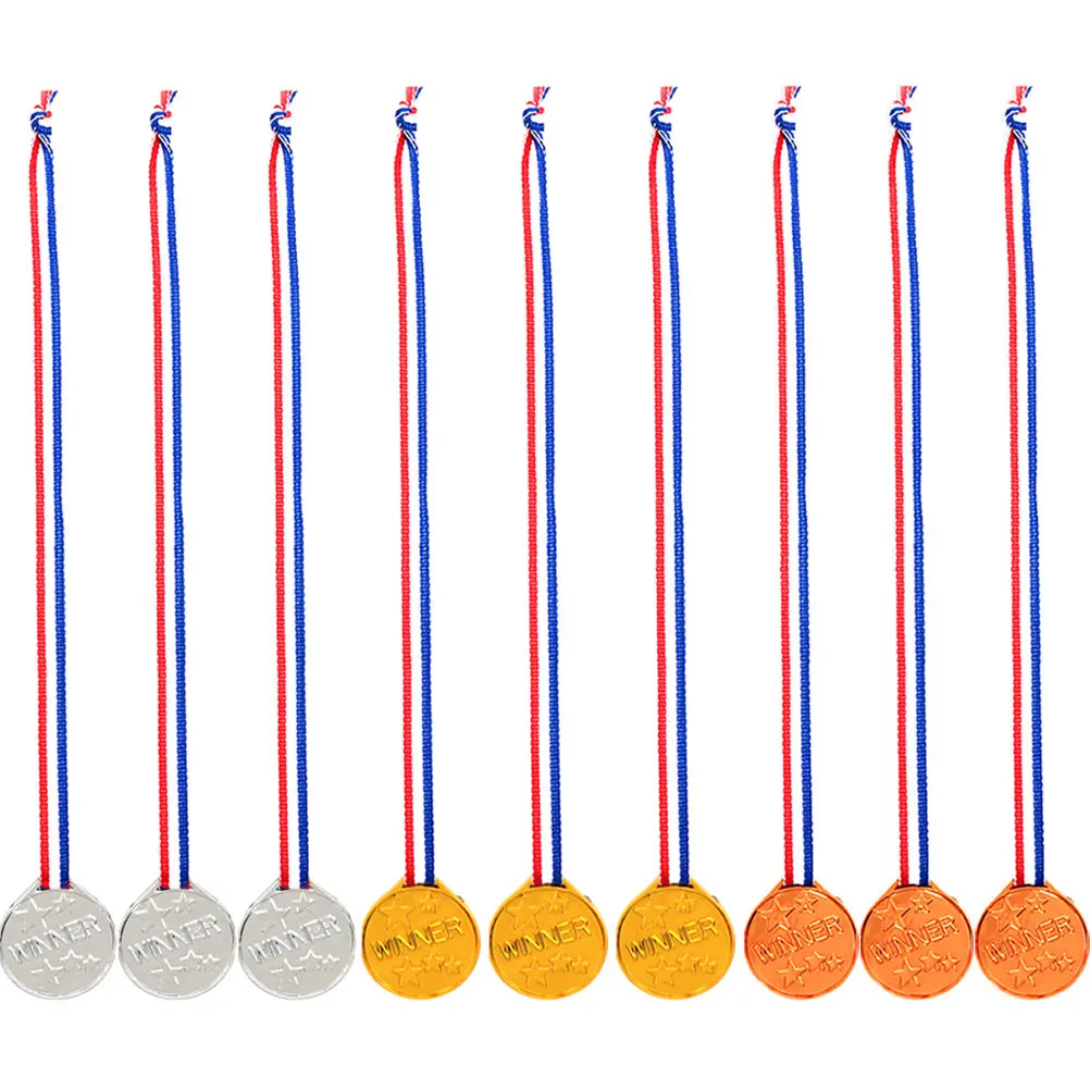 

9 Pcs Kids Sports Toys Encouragement Medals Competition Decor Contest Reward Award for Bands