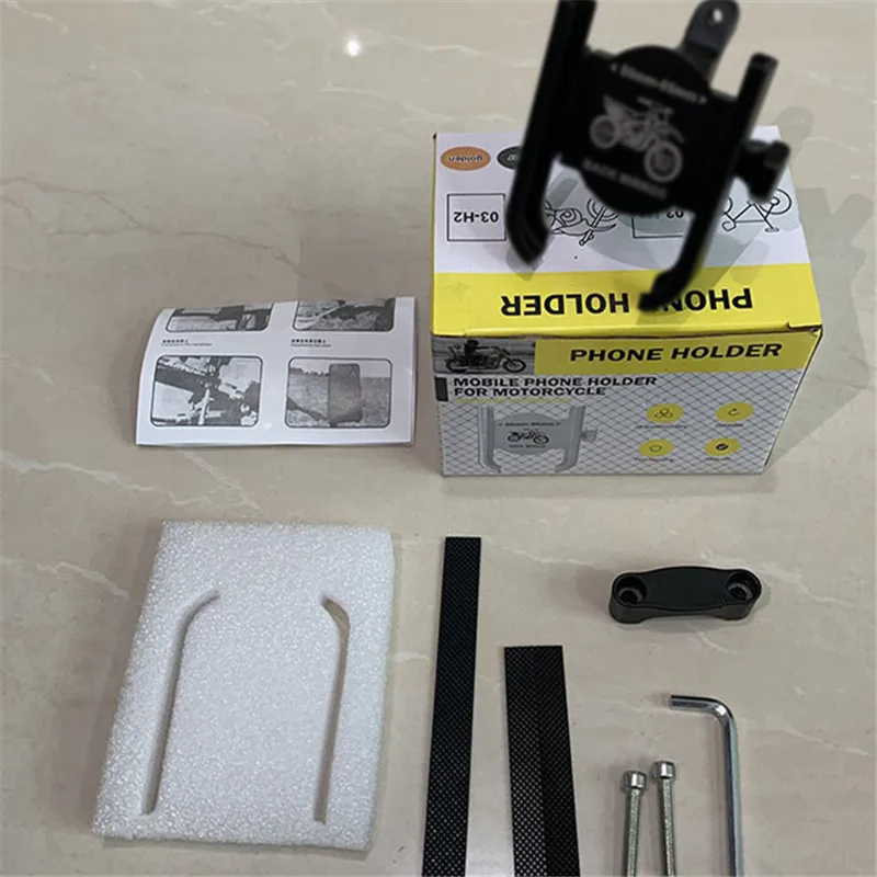 Suporte de telefone de metal suporte de telefone elétrico, entrega de bicicleta elétrica de motocicleta equitação bicicleta de liga de alumínio