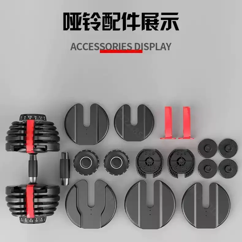 Adjustable Weight Lifting Barbell Handle 24kg 40kg / 52.5lb 90lb Heavy Duty Grip Bar Home Gym Strength Training Fitness