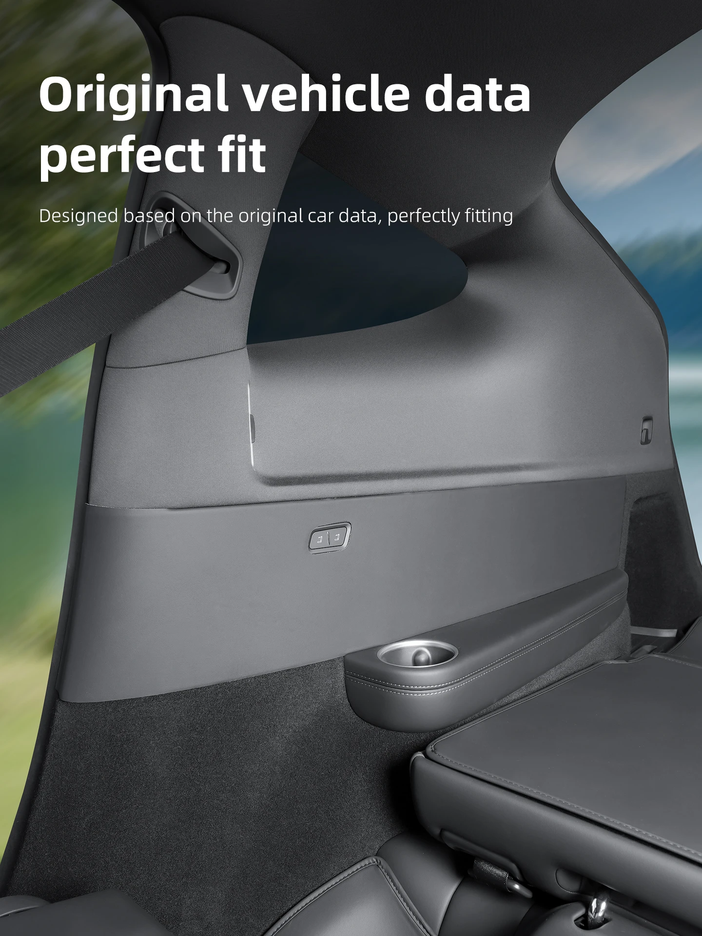 Für Tesla Model YL 6-Sitzer Schutzauflage für Seitenwand der dritten Sitzreihe, Rücksitz-Seitenschutzauflage, Anti-Schmutz-Matte – Detail 3