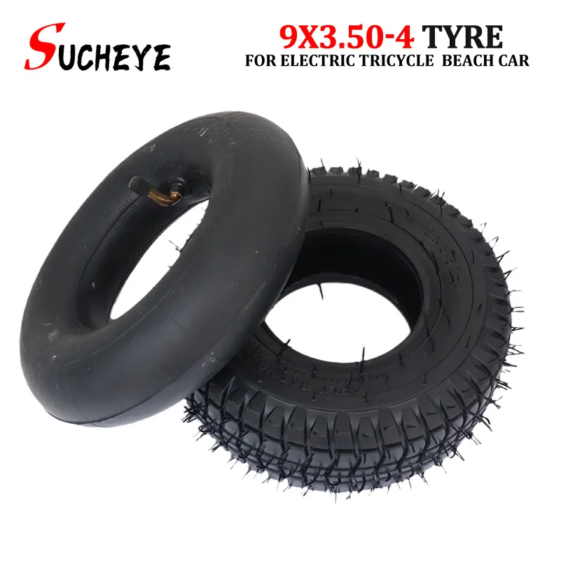 9 Inch x3.50-4 Pneumatic Tire x3.5-4 Tyre for Electric Tricycle Elderly  Ecooter