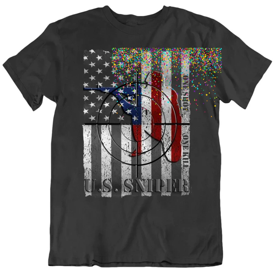 US Sniper Legend Military Special Forces T-Shirt 100% Cotton O-Neck Summer Short Sleeve Casual Mens T-shirt Size S-3XL