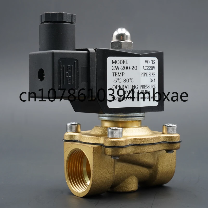 

Solenoid Valve Water Valve Normally Close Brass Valves 220V12V24V Air Water Gas Diaphragm Valve 1/4" 3/8" 1/2" 3/4" 1" 2"