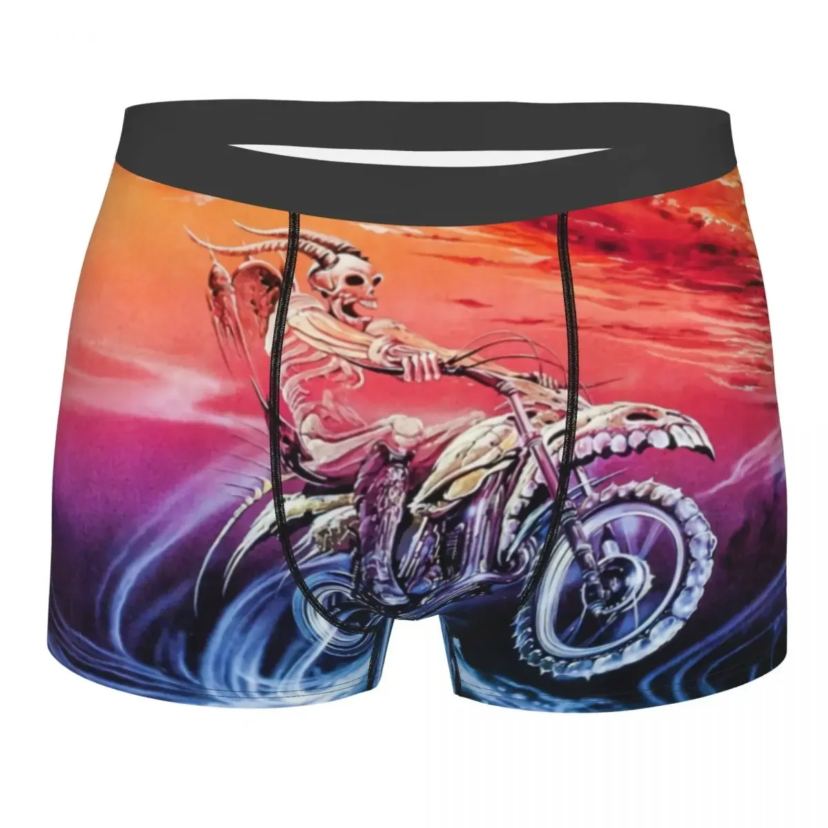 Vintage Skull MTB Bicycle Rider Boxer Shorts For Men 3D Print Mountain Bike Underwear Panties Briefs Breathable Underpants