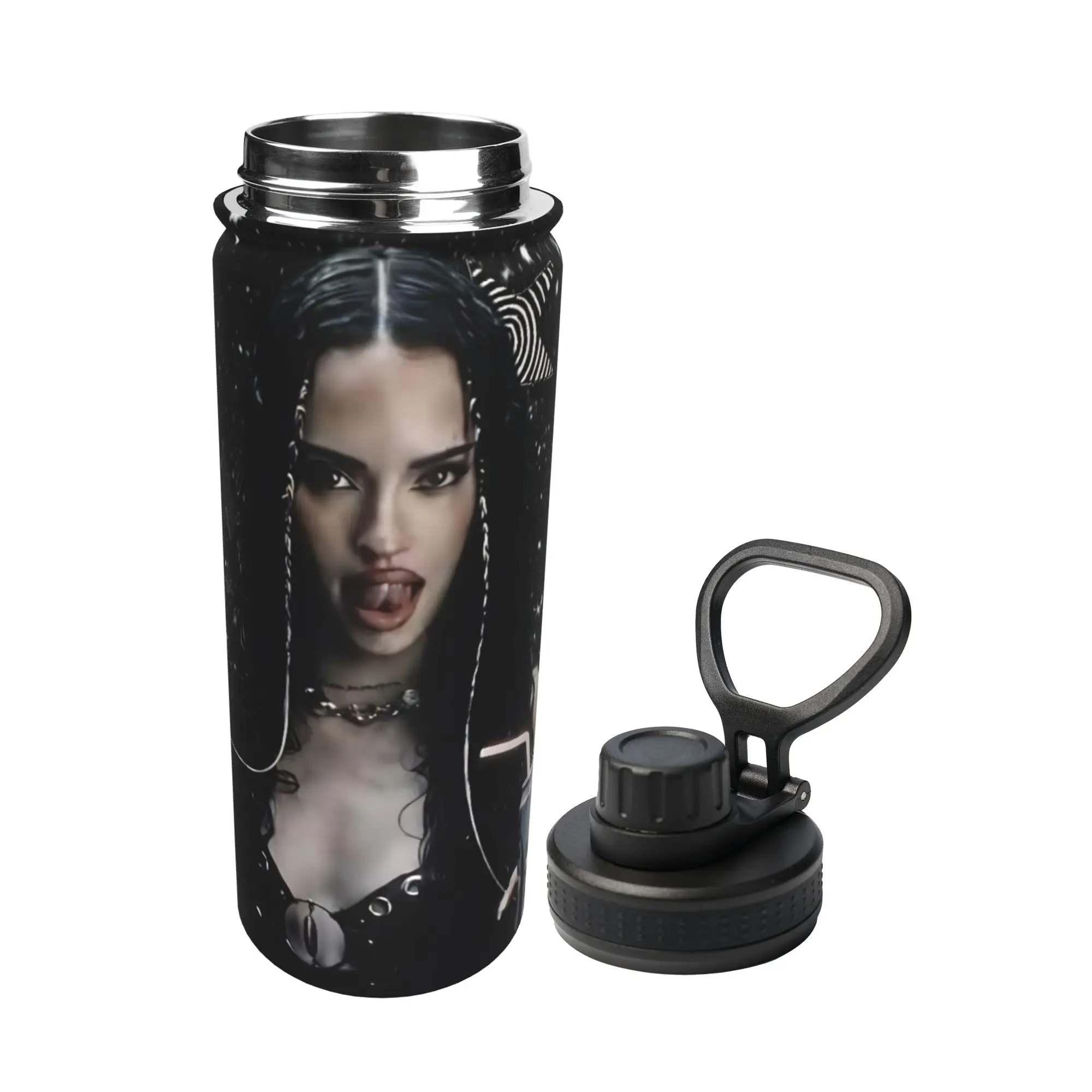 Daniela Katseyes Kpop Girl Group 18OZ Sports Insulated Kettle  Coffee Cups Stainless Steel Smoothie Tea Mugs Spill Proof