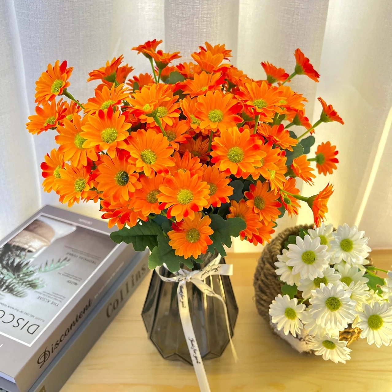 Künstliche Blumen Herbst Schöne Seide Gänseblümchen Diy Hausgarten Party Hochzeit Dekorationen Handwerk Herbst Festival Günstige Gefälschte Pflanzen