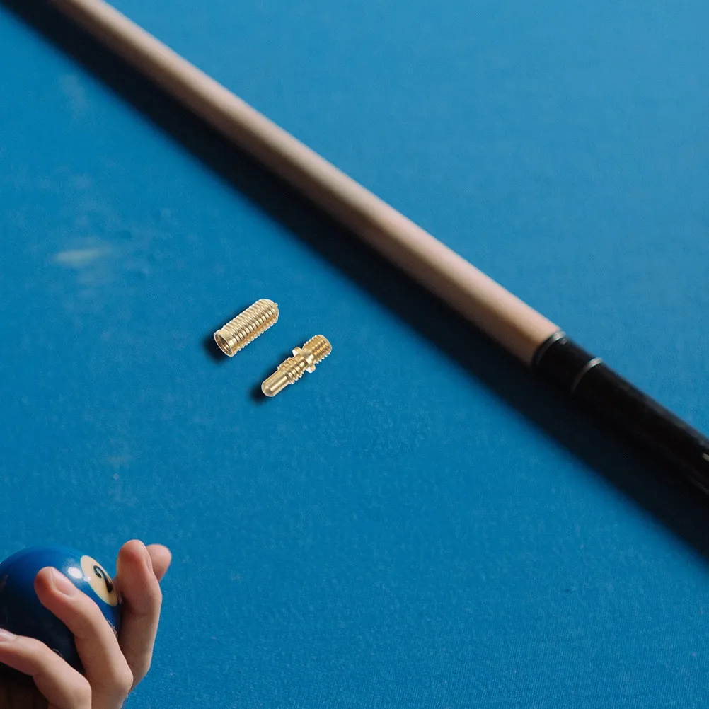 

1Set Heavy Duty Copper Pool Cue Screw Joint Parts Copper Billiard Cue Extension Hardware Stable Playing Pool Stick Screw Joint