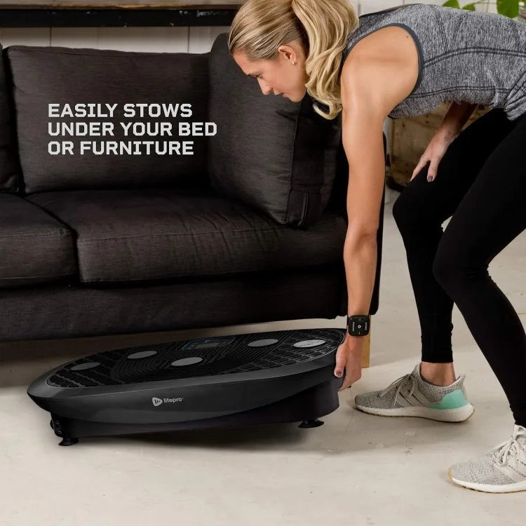 Rumblex Plus 4D Vibration Plate Exercise Machine -Triple Motor Oscillation,Linear, Pulsation+3D/4D Motion Vibration Platform