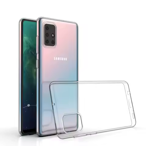 Luxury Shockproof Transparent Case for Samsung Galaxy A71 A51 A12 A22 A32 A42 A51 A71 A21s A31 A41 M21 M31 Clear Silicone cover