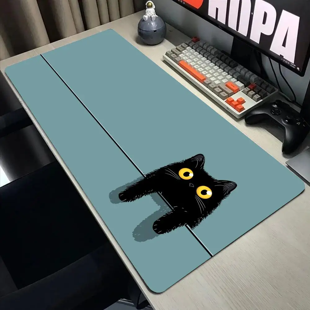 

Anime Cute Cat Mouse Pad Large Computer Office Game Table Mats XXL Rubber Anti-slip Gaming Keyboard XL Mousepads Long Desk Pads