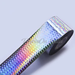 4cm*50m Hot Stamping Holographic Foil for Fishing Lure DIY Fishing Scales Material Laser Foil Sliver Decals for Nails