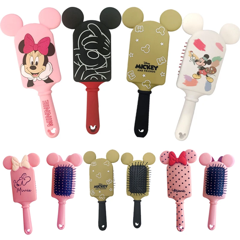 Cartoon Mickey Mouse Air Cushion Comb Salon Hair Care Styling Tool Anti Tangle Anti-Static Hairbrush Head Comb Hairdressing