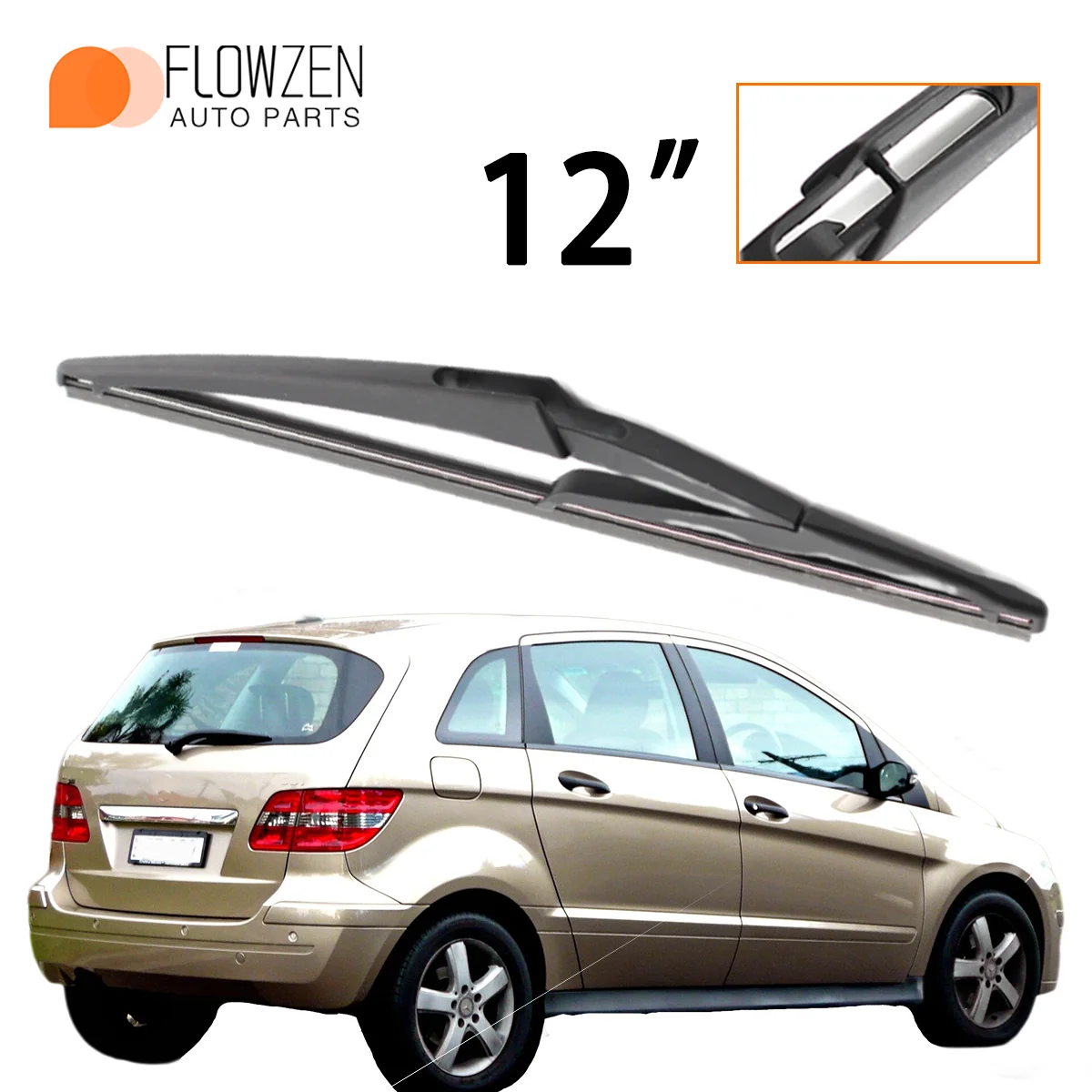 

1PC 12" Rear Windshield Washer Wiper Applicable For Mercedes Benz B Class W245 2005-2011 Windscreen Wiper Blade Car Accessories
