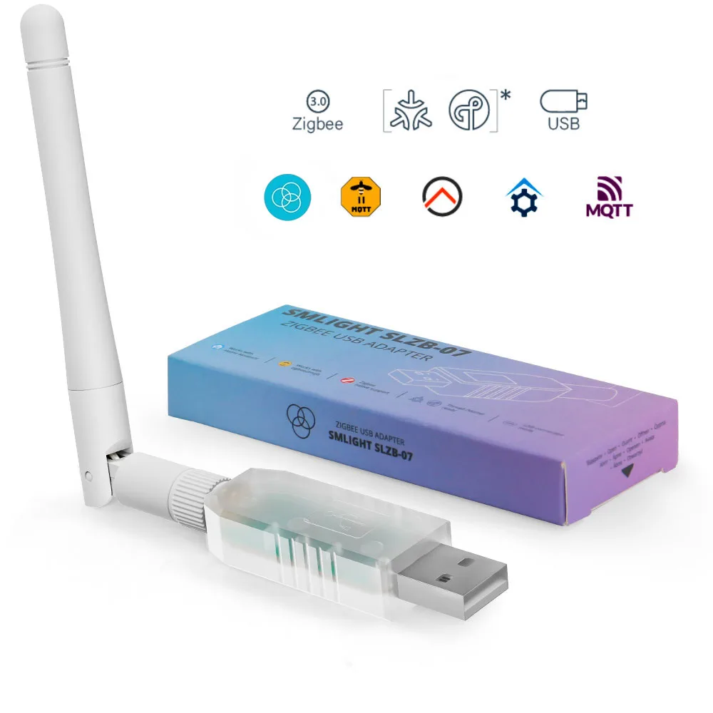 

SMLIGHT SLZB-07 Zigbee 3.0 Самый маленький USB-адаптер с резьбой/разбором работает с Zigbee2MQTT, ZHA, домашним помощником