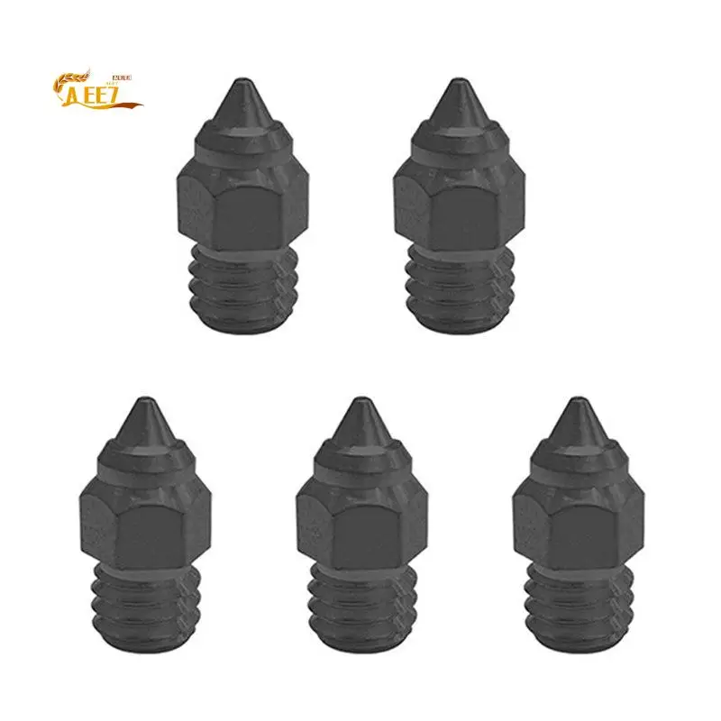 AEE7-5Pcs Nozzle 0.4Mm For Ender-5 Plus/Pro/Ender-3 V2 Pro For Creality 3D Printer Hot End Nozzle And Head Accessories