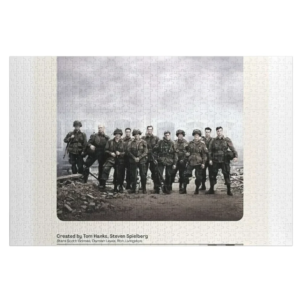 Band of Brothers Tv Show Poster Jigsaw Puzzle Photo Personalized Gifts Customized Photo Personalized Name Game Children Puzzle