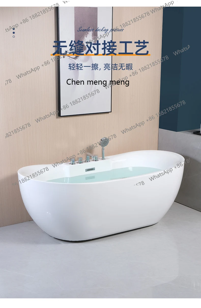 حوض استحمام أكريليك جديد على الطراز الياباني عائلي B & B حوض استحمام فاخر قابل للإزالة للبالغين #6