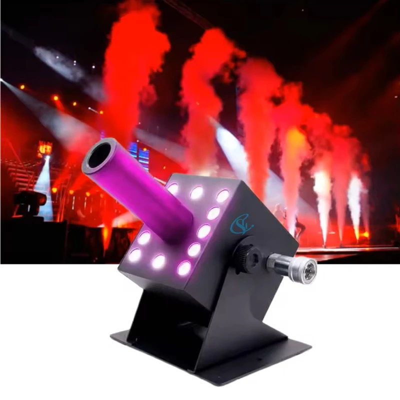 

Professional LED RGB Co2 Smoke Jet Machine Stage DJ Effect Fog Jet Machine for Wedding Performance Show