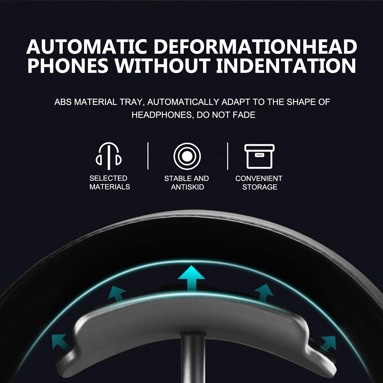 1 قطعة حامل سماعة الرأس مستقرة ABS سماعة الألعاب حامل سطح المكتب رف المضادة للانزلاق سماعة عرض موقف سماعة الرف