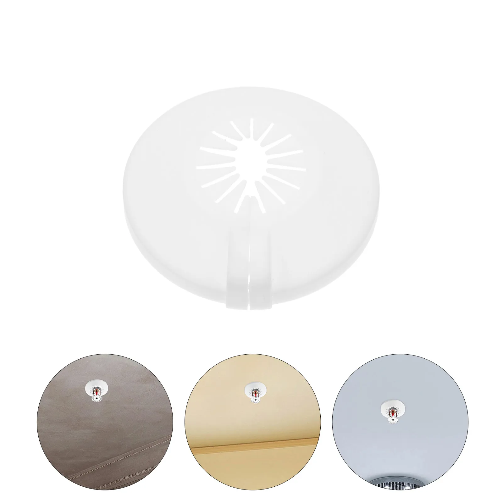 

20Pcs Fire Sprinkler Escutcheon Plate Plastic Ceiling Cover Trim Ring Recessed Universal Decorative Fire Sprinkler Head