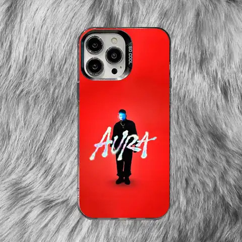 Rapparen Maka Aura 2025 Tour mobilskal för iPhone 16, 15, 14, 13, 12, 11, 8, 7, Pro, Max, Plus, Mini, XS, SE Anti-fall svart matt hårt 10 best sales sax sju - №8