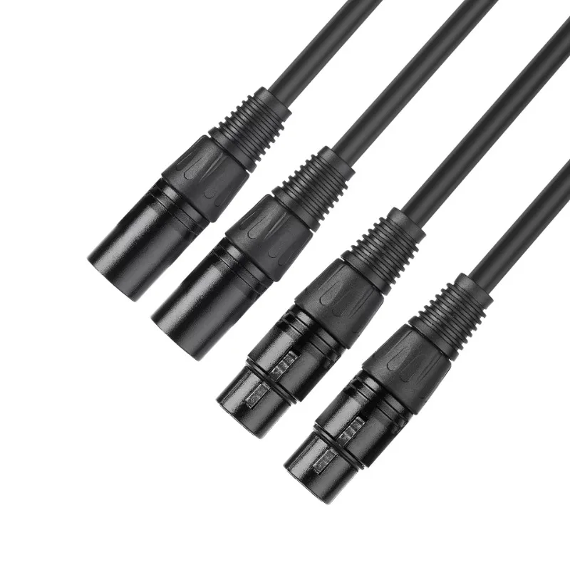 Hi-end 5N OCC Single Crystal Silver Plated Cable with Rhodium Plated XLR Plug Hifi Audio 2XLR To 2XLR Audiophiles Audio Cable