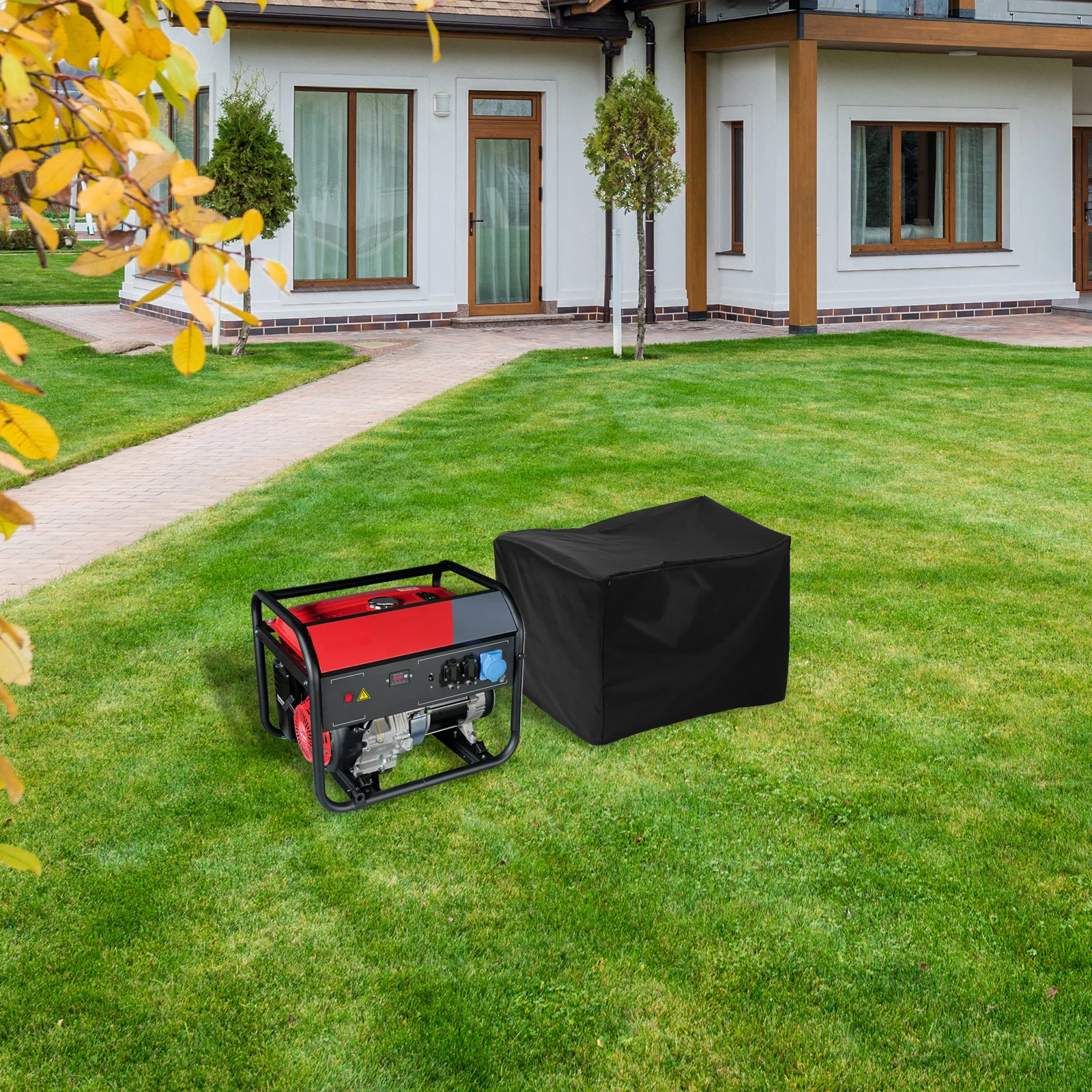 

Heavy Duty Waterproof Generator Cover Oxford Cloth Protective Rainproof Windproof Shield Outdoor Frost Snow Dust Proof