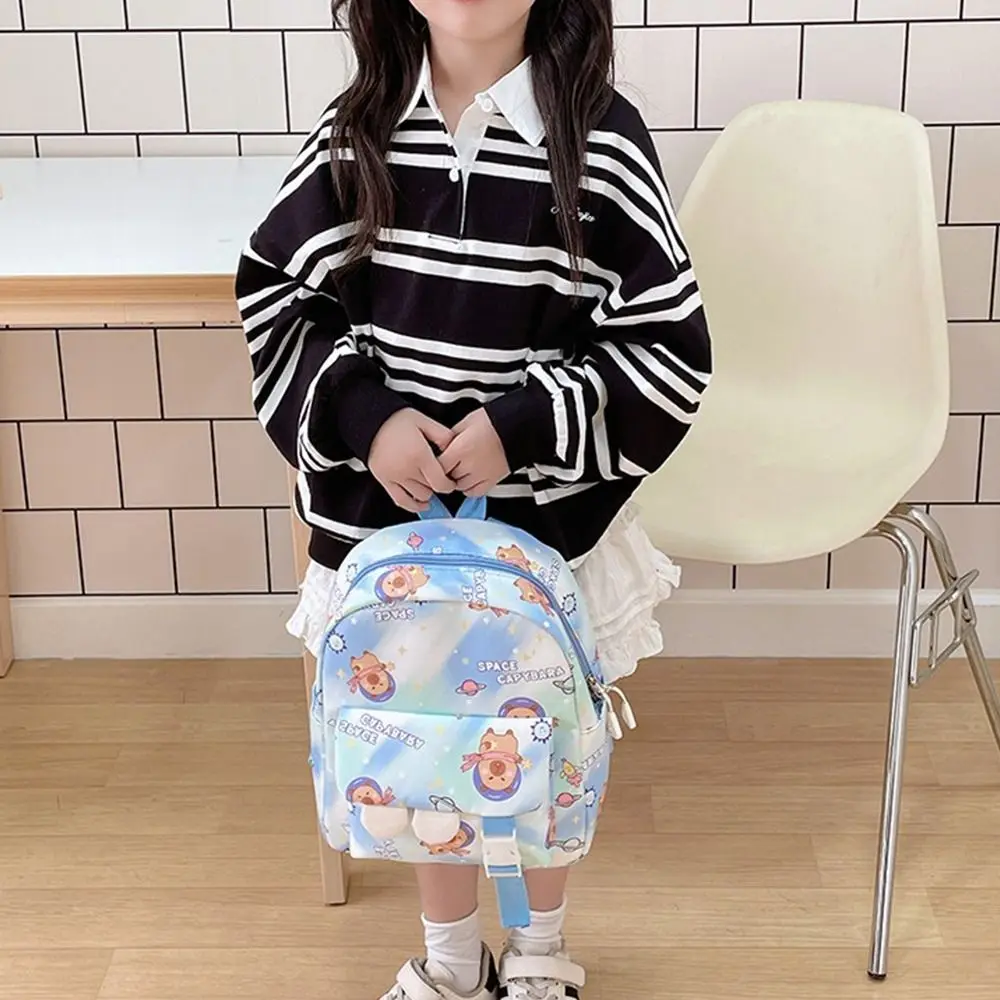 Neue Nylon Schultaschen Capybara Große Kapazität Kinder Rucksack Reise Schultern Rucksack Kinder