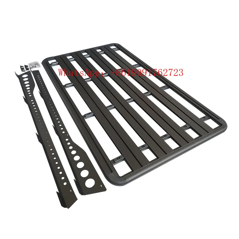 

Black Aluminum Multifunctional Off-Road Roof Rack Platform Cargo Carrier