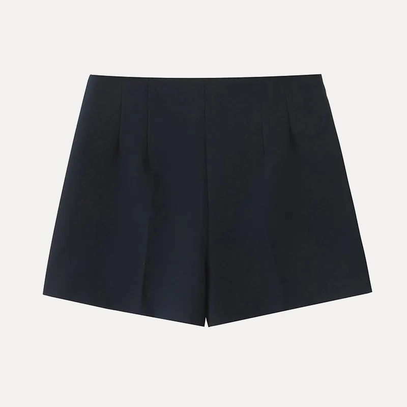 Vita alta A-Line orts Comodo design semplice Primavera 2025 Pantaloni casual da donna Vita alta Fibra di poliestere Pendolarismo Sle