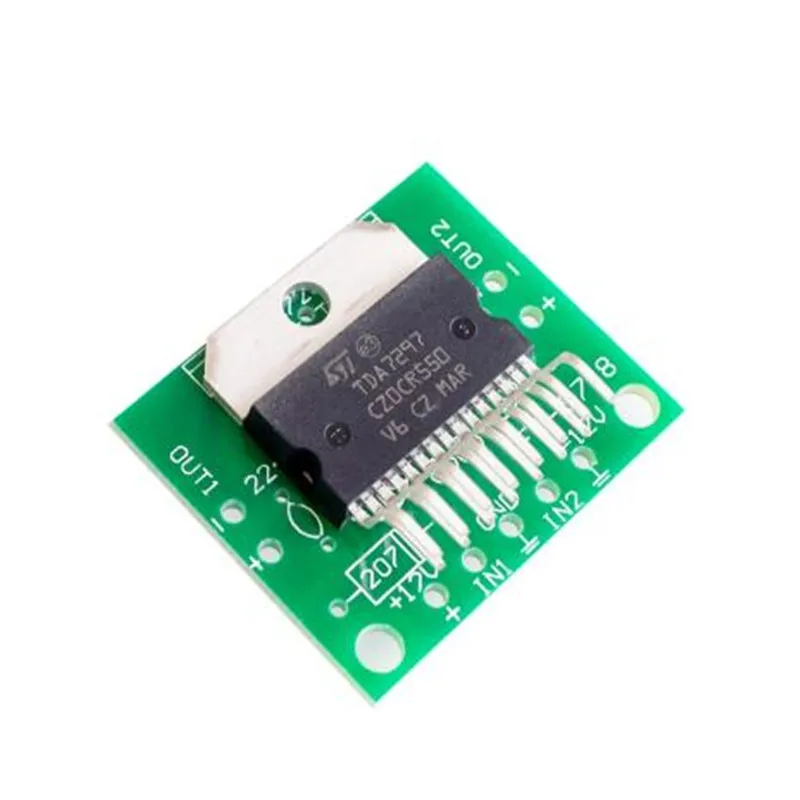 TDA7297 Amplificador Board Peças De Reposição, DC 12V, Grau 2.0, Codificação de Áudio Dupla, 15W, Kit DIY Eletrônico