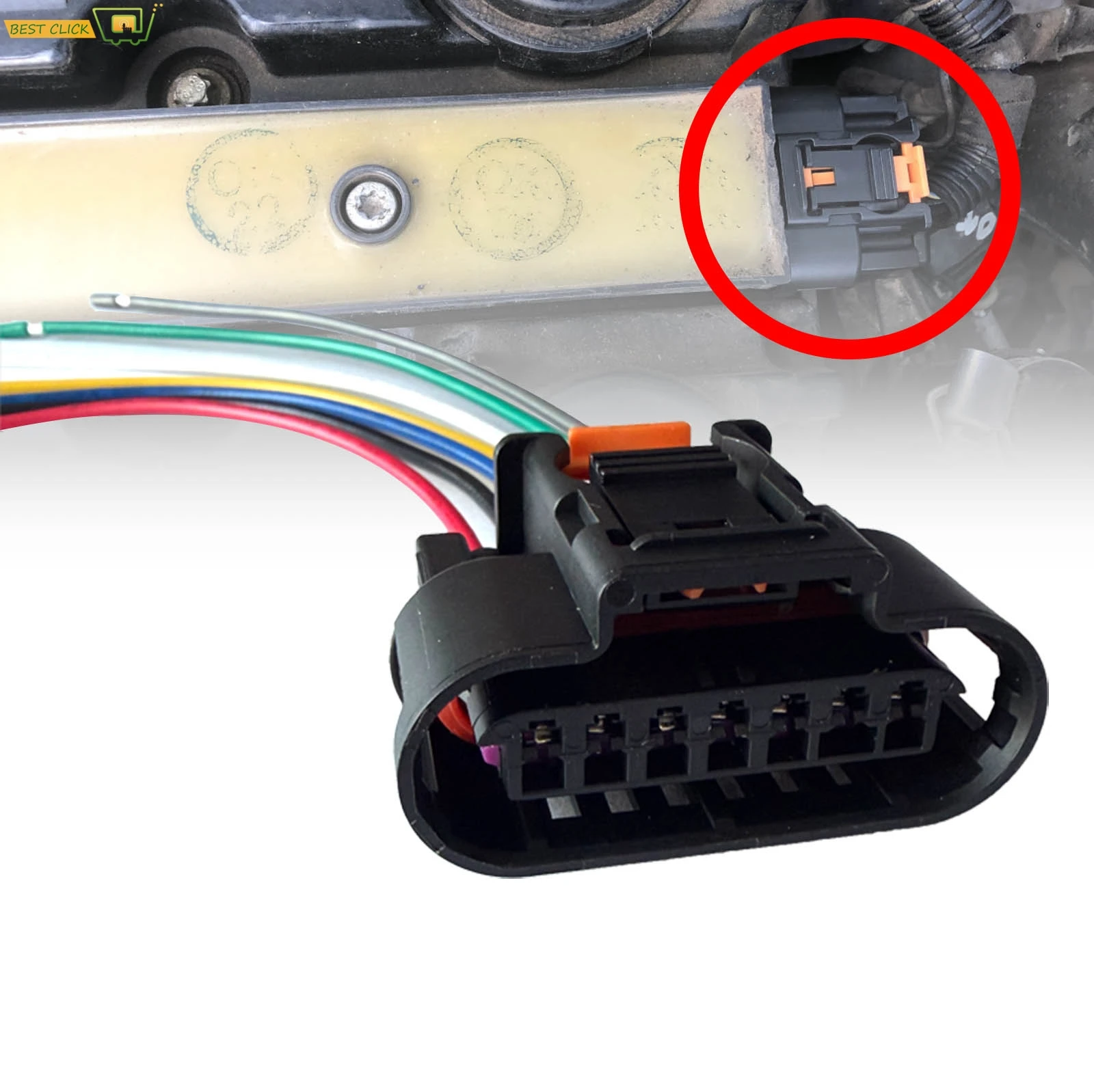 7 Pin Coil Pack Connector Wiring Repair PP10000888 For Opel Vauxhall Adam Ampera Astra Mokka Meriva Insignia Corsa 1930-0958