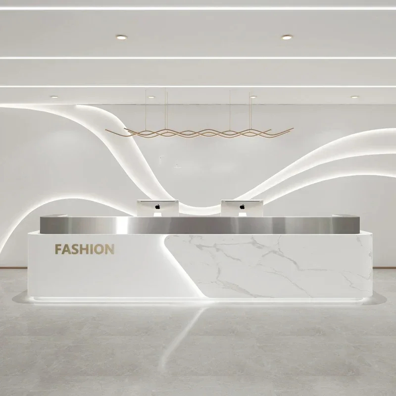 Beauty Restaurant Tables Lectern Office Desk Front Church Pulpit Retail Checkout Cashier Executive Mostrador Trendy Furniture