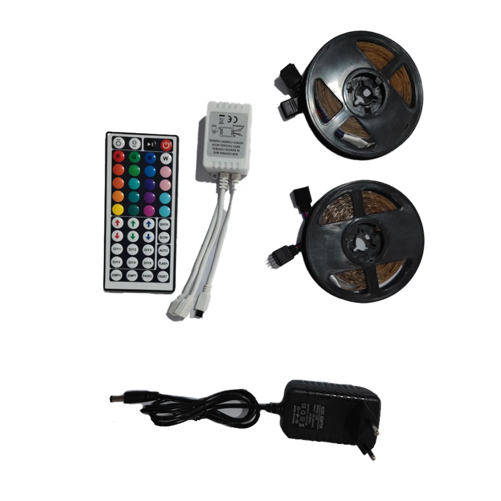 

Светодиодная лента с дистанционным управлением, RGB, для домашнего декора, 5050, 300 светодиодов, 5 м, IP20, вилка AU