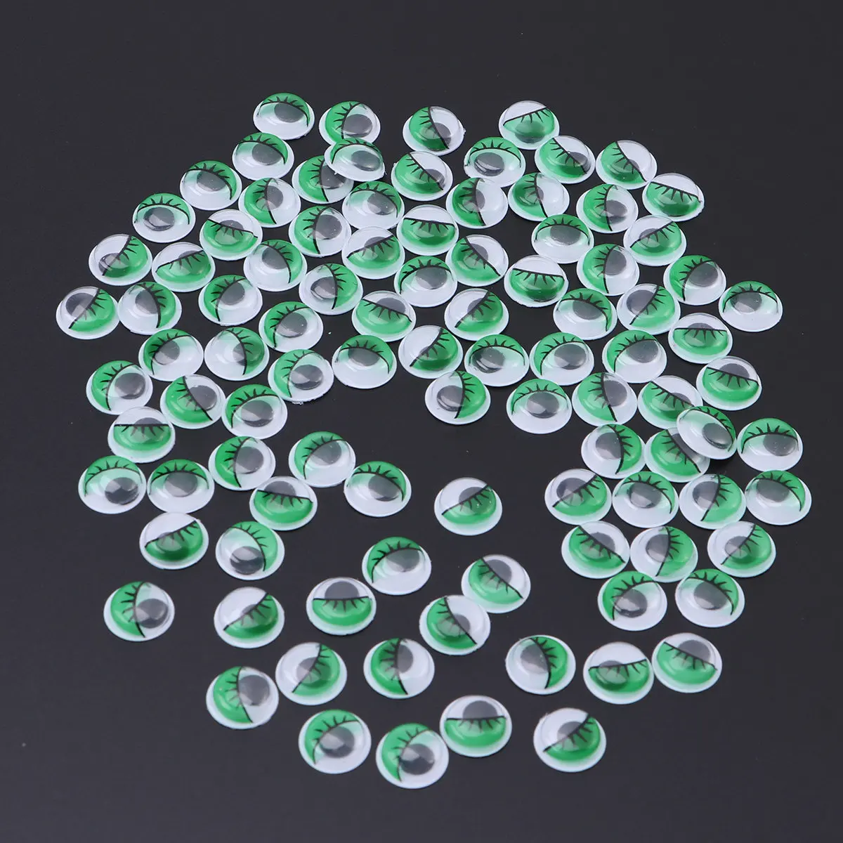 

100 шт. 15-мм пластиковые подвижные глазки для поделок, декора, украшения дома, детского творчества и школьных занятий