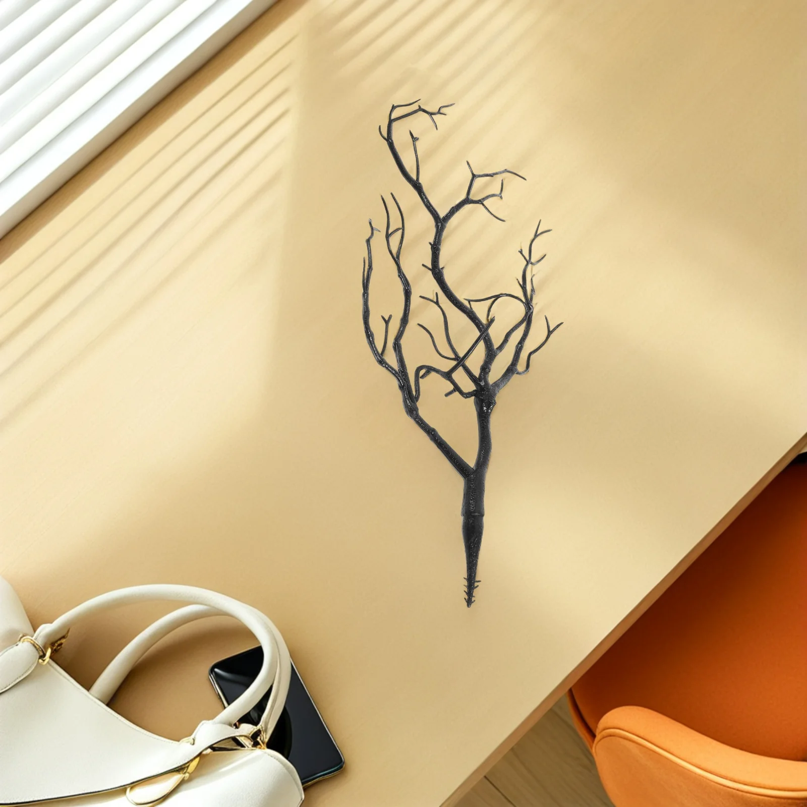 

1pc Artificial Antler Branches Decorative Dried Tree Twigs Decorative Plant Stems Fake Branch Diy Craft Vase Home Garden