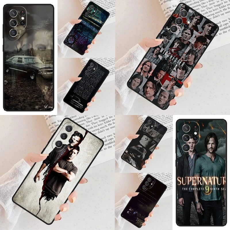 Supernatural Dean Sam Winchester Phone Case For Samsung Galaxy S24 S23 S22 S21 Ultra S10 Note 10 Pro S20 Plus FE S9 S8 Cover