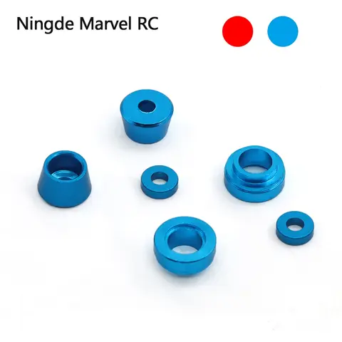 1 Set Metal Steering Knuckle Flange Bushing Gasket Suitable for Tamiya TT02 TT-02 1/10 RC Car Upgrade Accessories Parts