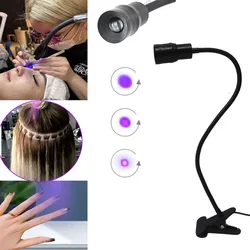 USB UV Ultraviolet Light Manicure Beauty Eyelash False Eyelashes Wig Grafting  Foot Step Switch LED UV Glue Curing Light  ﻿