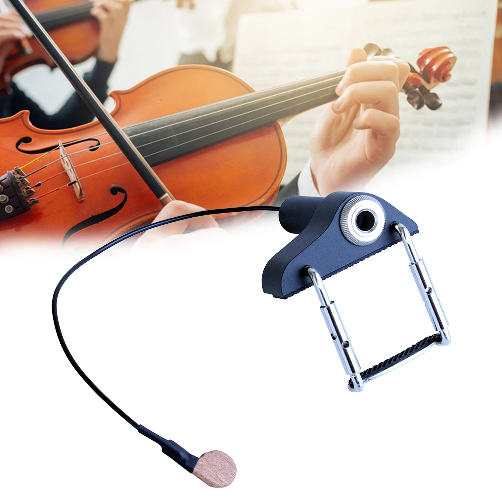 Violin Pickup Electronic Organ Pickup Musical Instrument Pickup Portable Viola Pickup for String Instrument Violin Viola