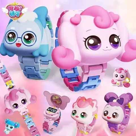 Hot Catch Teenieping Accessori per personaggi Orologio Figura Modello Giocattolo Decora Casa da gioco Decorazione giocattolo Regalo di compleanno per bambini
