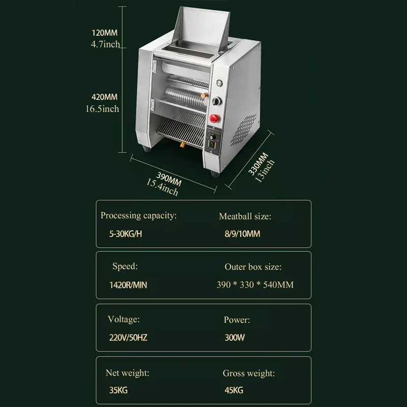 PBOBP Tapioca Pearl Making Machine Pearl Taro Ball Maker Flour Round Dough Forming Machine Optional Mold 8/9/10mm