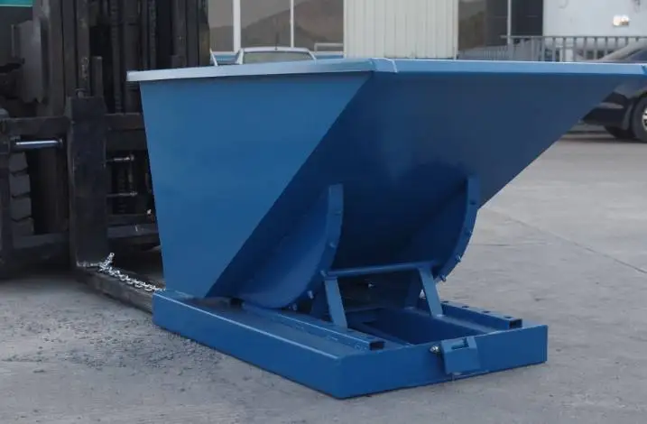 Forklift Truck Garbage Hopper Truck Portable Self-dumping Steel